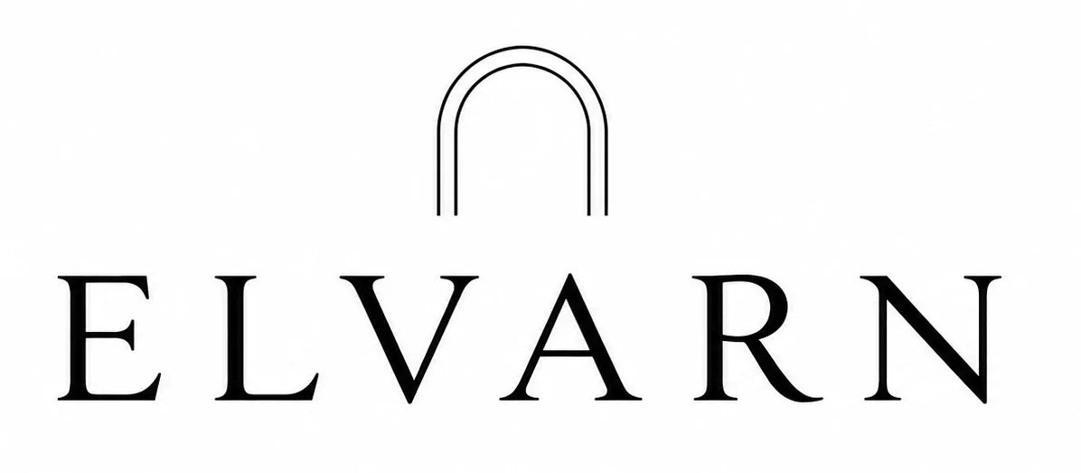 ELVARN logo with minimalist arch design